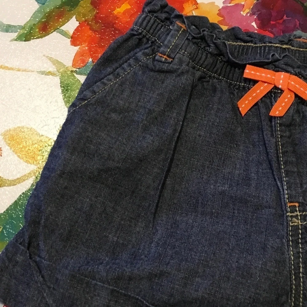 Gymboree size(5) orange and blue  girls set EUC